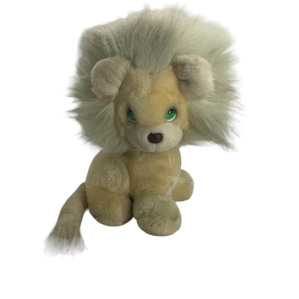 Vtg 1985 Applause Precious Moments Lion Cat Locket Stuffed Animal Plush Toy 13"
